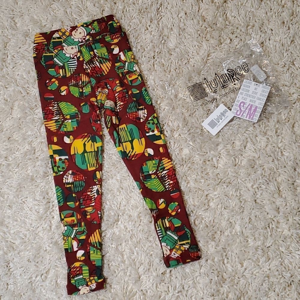 LULAROE Kids Christmas/Holiday Leggings - S/M